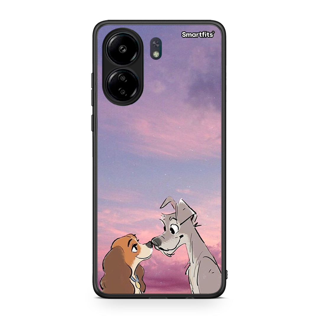 Xiaomi Poco C65 Lady And Tramp θήκη από τη Smartfits με σχέδιο στο πίσω μέρος και μαύρο περίβλημα | Smartphone case with colorful back and black bezels by Smartfits