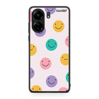 Thumbnail for Xiaomi Poco C65 Smiley Faces θήκη από τη Smartfits με σχέδιο στο πίσω μέρος και μαύρο περίβλημα | Smartphone case with colorful back and black bezels by Smartfits