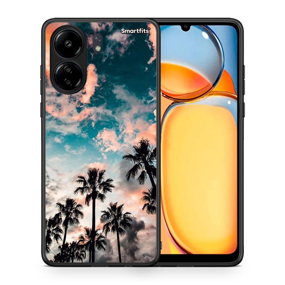 Θήκη Xiaomi Poco C65 Sky Summer από τη Smartfits με σχέδιο στο πίσω μέρος και μαύρο περίβλημα | Xiaomi Poco C65 Sky Summer case with colorful back and black bezels