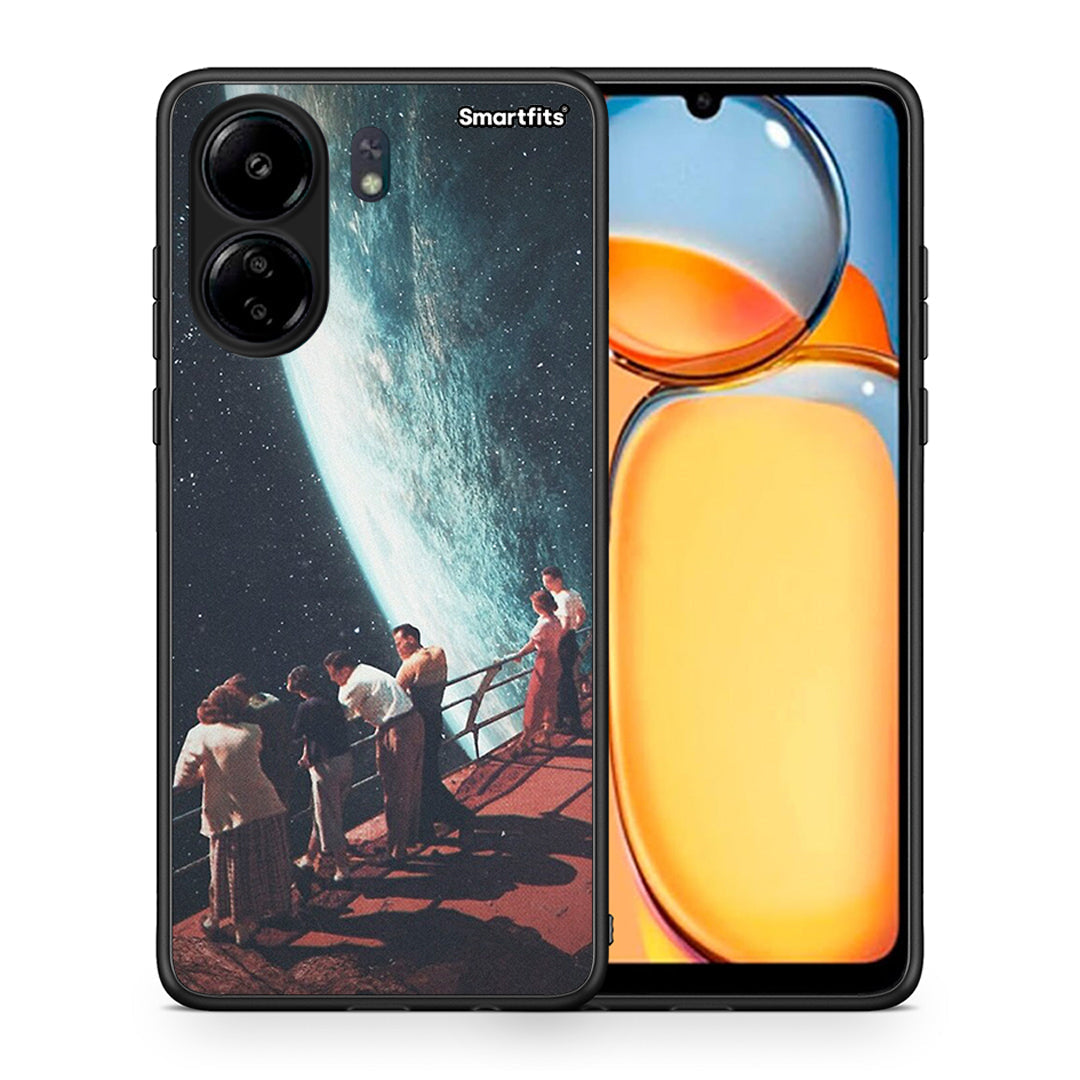 Θήκη Xiaomi Poco C65 Surreal View από τη Smartfits με σχέδιο στο πίσω μέρος και μαύρο περίβλημα | Xiaomi Poco C65 Surreal View case with colorful back and black bezels