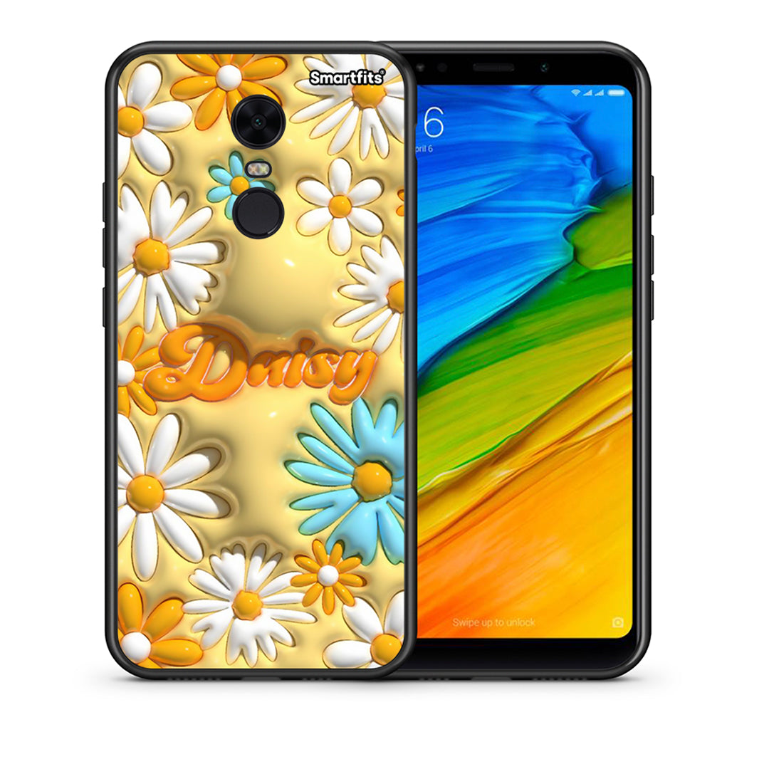 Θήκη Xiaomi Redmi 5 Plus Bubble Daisies από τη Smartfits με σχέδιο στο πίσω μέρος και μαύρο περίβλημα | Xiaomi Redmi 5 Plus Bubble Daisies case with colorful back and black bezels