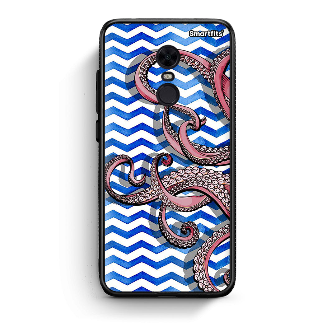 Xiaomi Redmi 5 Plus Chevron Devilfish θήκη από τη Smartfits με σχέδιο στο πίσω μέρος και μαύρο περίβλημα | Smartphone case with colorful back and black bezels by Smartfits