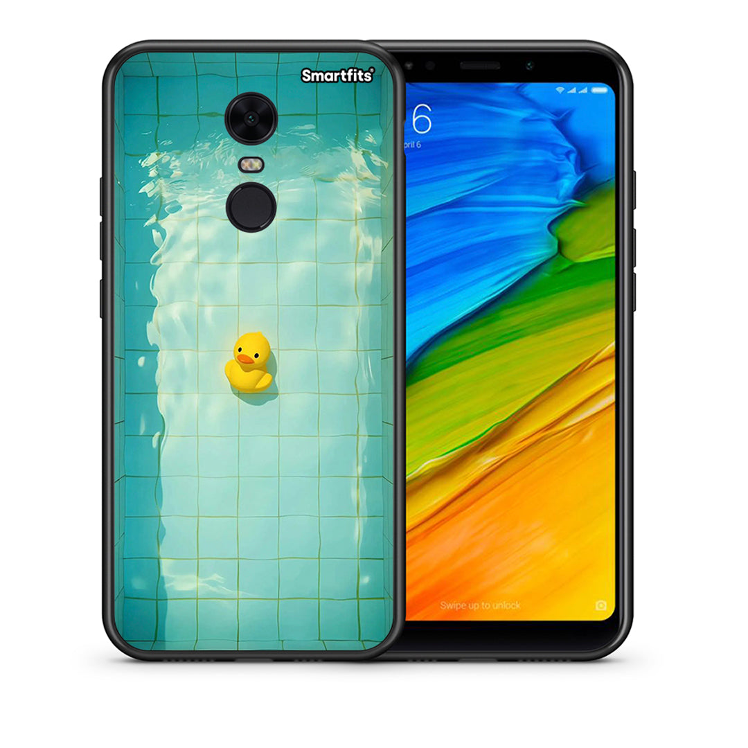 Θήκη Xiaomi Redmi 5 Plus Yellow Duck από τη Smartfits με σχέδιο στο πίσω μέρος και μαύρο περίβλημα | Xiaomi Redmi 5 Plus Yellow Duck case with colorful back and black bezels