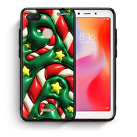 Thumbnail for Θήκη Xiaomi Redmi 6 Christmas Bubbles από τη Smartfits με σχέδιο στο πίσω μέρος και μαύρο περίβλημα | Xiaomi Redmi 6 Christmas Bubbles case with colorful back and black bezels