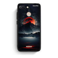 Thumbnail for Xiaomi Redmi 6 Red Full Moon θήκη από τη Smartfits με σχέδιο στο πίσω μέρος και μαύρο περίβλημα | Smartphone case with colorful back and black bezels by Smartfits