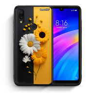 Thumbnail for Θήκη Xiaomi Redmi 7 Yellow Daisies από τη Smartfits με σχέδιο στο πίσω μέρος και μαύρο περίβλημα | Xiaomi Redmi 7 Yellow Daisies case with colorful back and black bezels