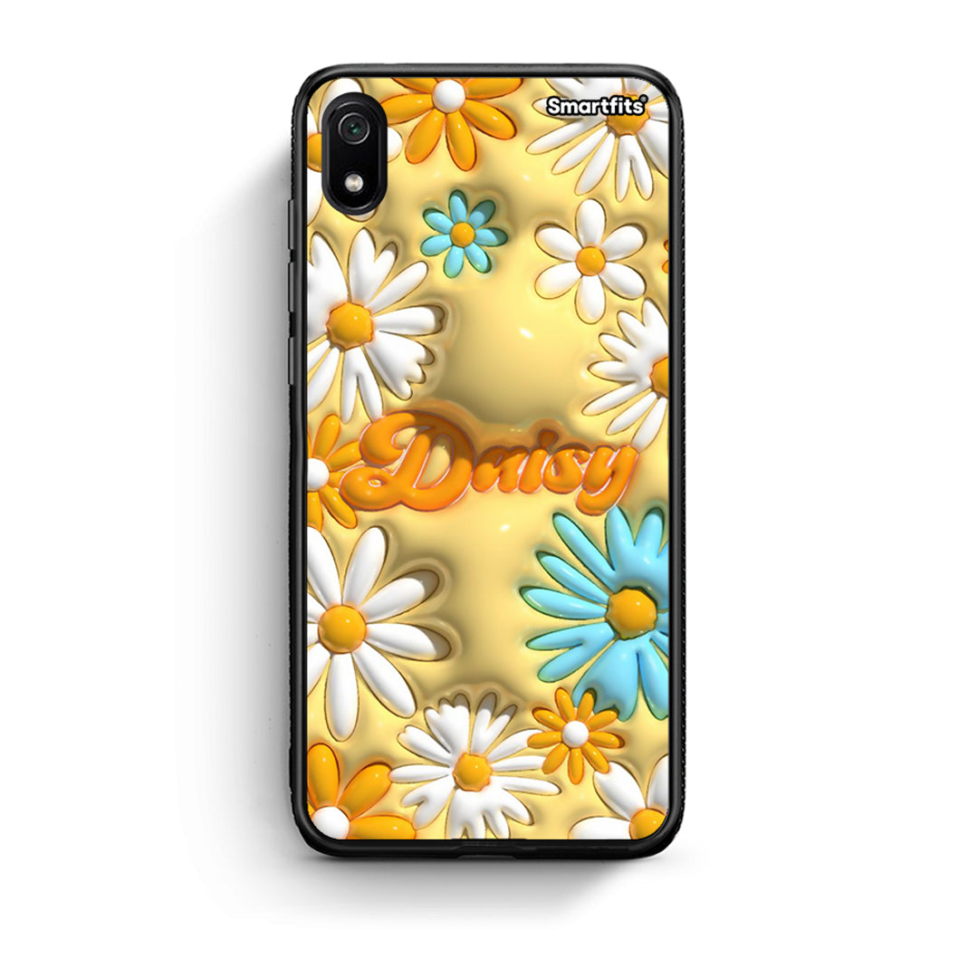 Xiaomi Redmi 7A Bubble Daisies θήκη από τη Smartfits με σχέδιο στο πίσω μέρος και μαύρο περίβλημα | Smartphone case with colorful back and black bezels by Smartfits