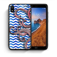 Thumbnail for Θήκη Xiaomi Redmi 7A Chevron Devilfish από τη Smartfits με σχέδιο στο πίσω μέρος και μαύρο περίβλημα | Xiaomi Redmi 7A Chevron Devilfish case with colorful back and black bezels