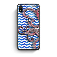 Thumbnail for Xiaomi Redmi 7A Chevron Devilfish θήκη από τη Smartfits με σχέδιο στο πίσω μέρος και μαύρο περίβλημα | Smartphone case with colorful back and black bezels by Smartfits