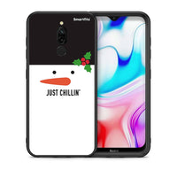 Thumbnail for Θήκη Xiaomi Redmi 8 Christmas Chillin από τη Smartfits με σχέδιο στο πίσω μέρος και μαύρο περίβλημα | Xiaomi Redmi 8 Christmas Chillin case with colorful back and black bezels