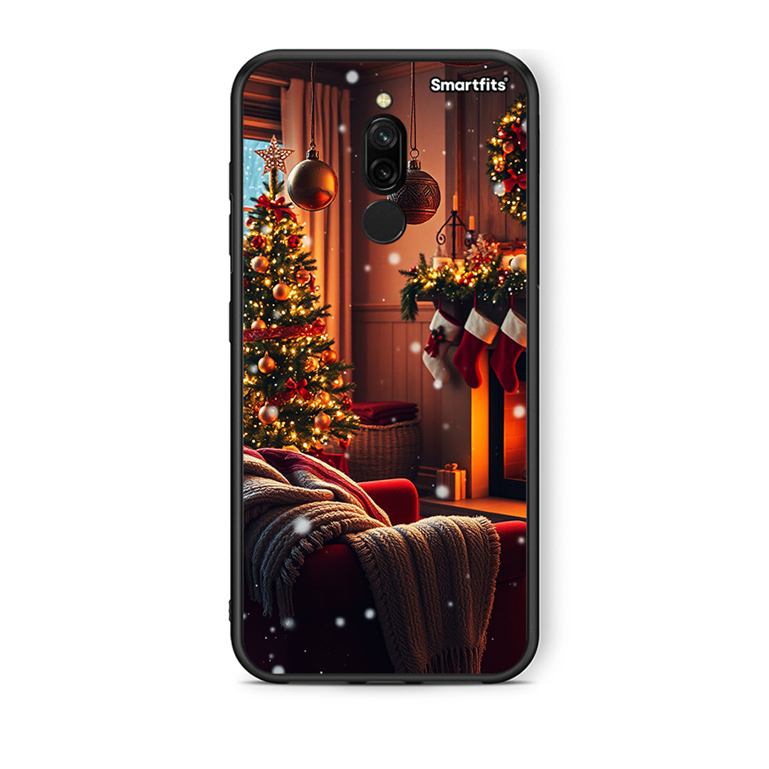 Xiaomi Redmi 8 Home For Christmas θήκη από τη Smartfits με σχέδιο στο πίσω μέρος και μαύρο περίβλημα | Smartphone case with colorful back and black bezels by Smartfits