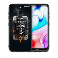 Thumbnail for Θήκη Xiaomi Redmi 8 Skull King Ace από τη Smartfits με σχέδιο στο πίσω μέρος και μαύρο περίβλημα | Xiaomi Redmi 8 Skull King Ace case with colorful back and black bezels