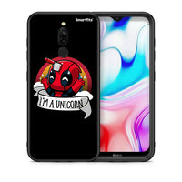 Thumbnail for Θήκη Xiaomi Redmi 8 Unicorn Deadpool από τη Smartfits με σχέδιο στο πίσω μέρος και μαύρο περίβλημα | Xiaomi Redmi 8 Unicorn Deadpool case with colorful back and black bezels