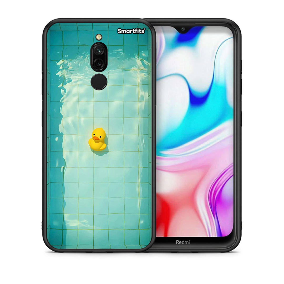 Θήκη Xiaomi Redmi 8 Yellow Duck από τη Smartfits με σχέδιο στο πίσω μέρος και μαύρο περίβλημα | Xiaomi Redmi 8 Yellow Duck case with colorful back and black bezels