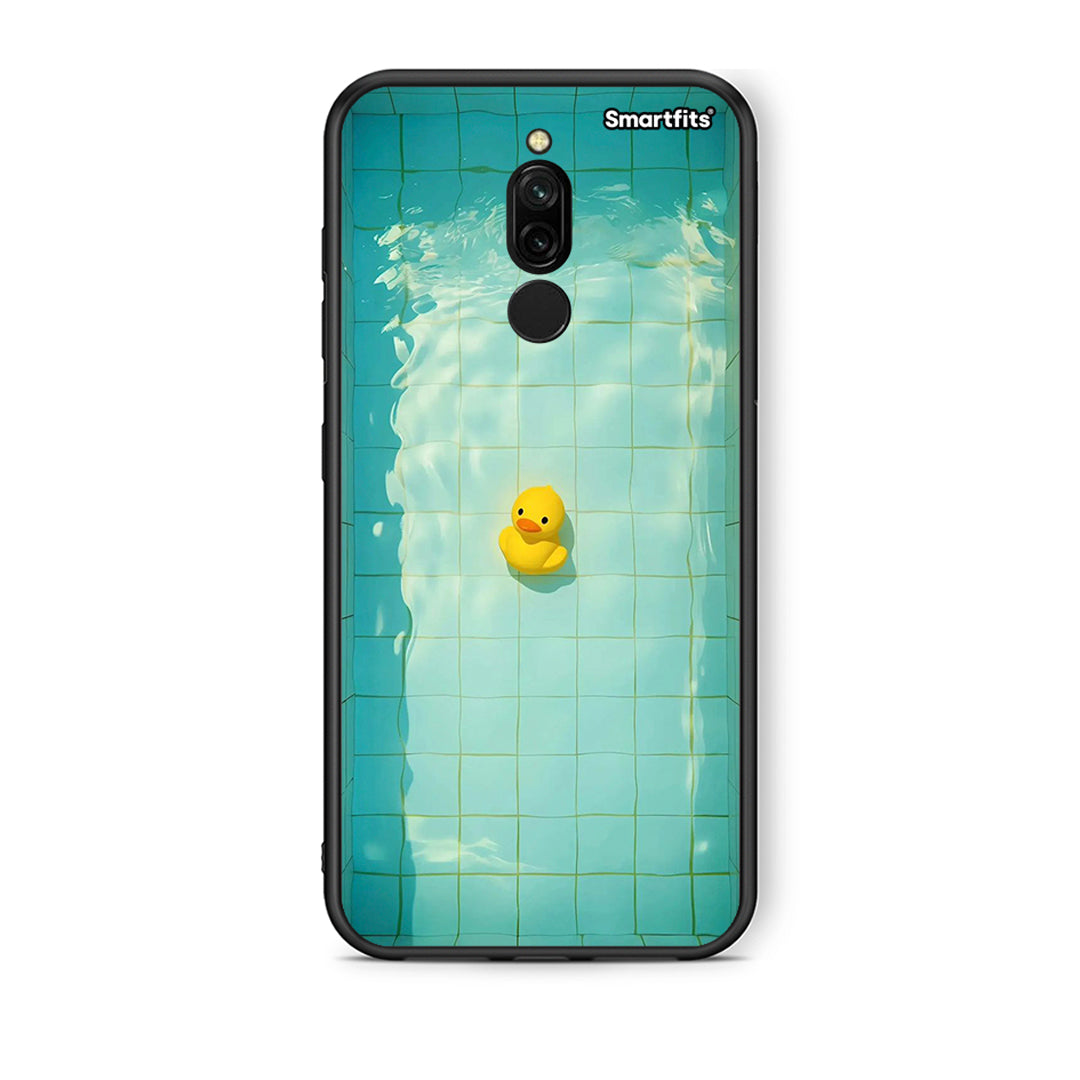 Xiaomi Redmi 8 Yellow Duck θήκη από τη Smartfits με σχέδιο στο πίσω μέρος και μαύρο περίβλημα | Smartphone case with colorful back and black bezels by Smartfits