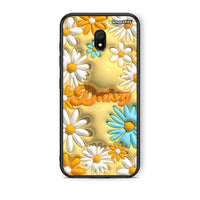 Thumbnail for Xiaomi Redmi 8A Bubble Daisies θήκη από τη Smartfits με σχέδιο στο πίσω μέρος και μαύρο περίβλημα | Smartphone case with colorful back and black bezels by Smartfits