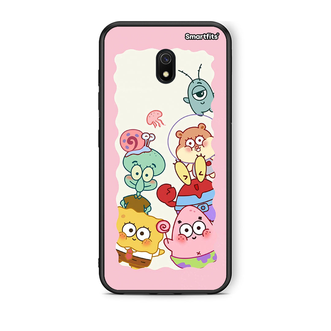 Xiaomi Redmi 8A Cute Companion θήκη από τη Smartfits με σχέδιο στο πίσω μέρος και μαύρο περίβλημα | Smartphone case with colorful back and black bezels by Smartfits