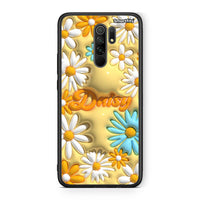 Thumbnail for Xiaomi Redmi 9/9 Prime Bubble Daisies θήκη από τη Smartfits με σχέδιο στο πίσω μέρος και μαύρο περίβλημα | Smartphone case with colorful back and black bezels by Smartfits