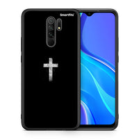 Thumbnail for Θήκη Xiaomi Redmi 9/9 Prime White Cross από τη Smartfits με σχέδιο στο πίσω μέρος και μαύρο περίβλημα | Xiaomi Redmi 9/9 Prime White Cross case with colorful back and black bezels