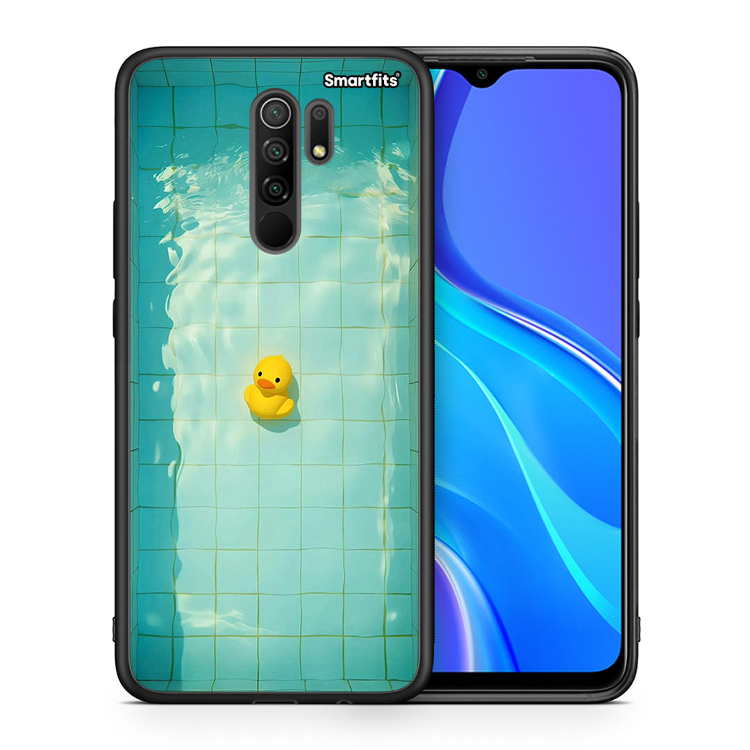 Θήκη Xiaomi Redmi 9/9 Prime Yellow Duck από τη Smartfits με σχέδιο στο πίσω μέρος και μαύρο περίβλημα | Xiaomi Redmi 9/9 Prime Yellow Duck case with colorful back and black bezels