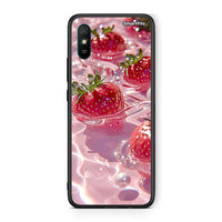 Thumbnail for Xiaomi Redmi 9A Juicy Strawberries θήκη από τη Smartfits με σχέδιο στο πίσω μέρος και μαύρο περίβλημα | Smartphone case with colorful back and black bezels by Smartfits