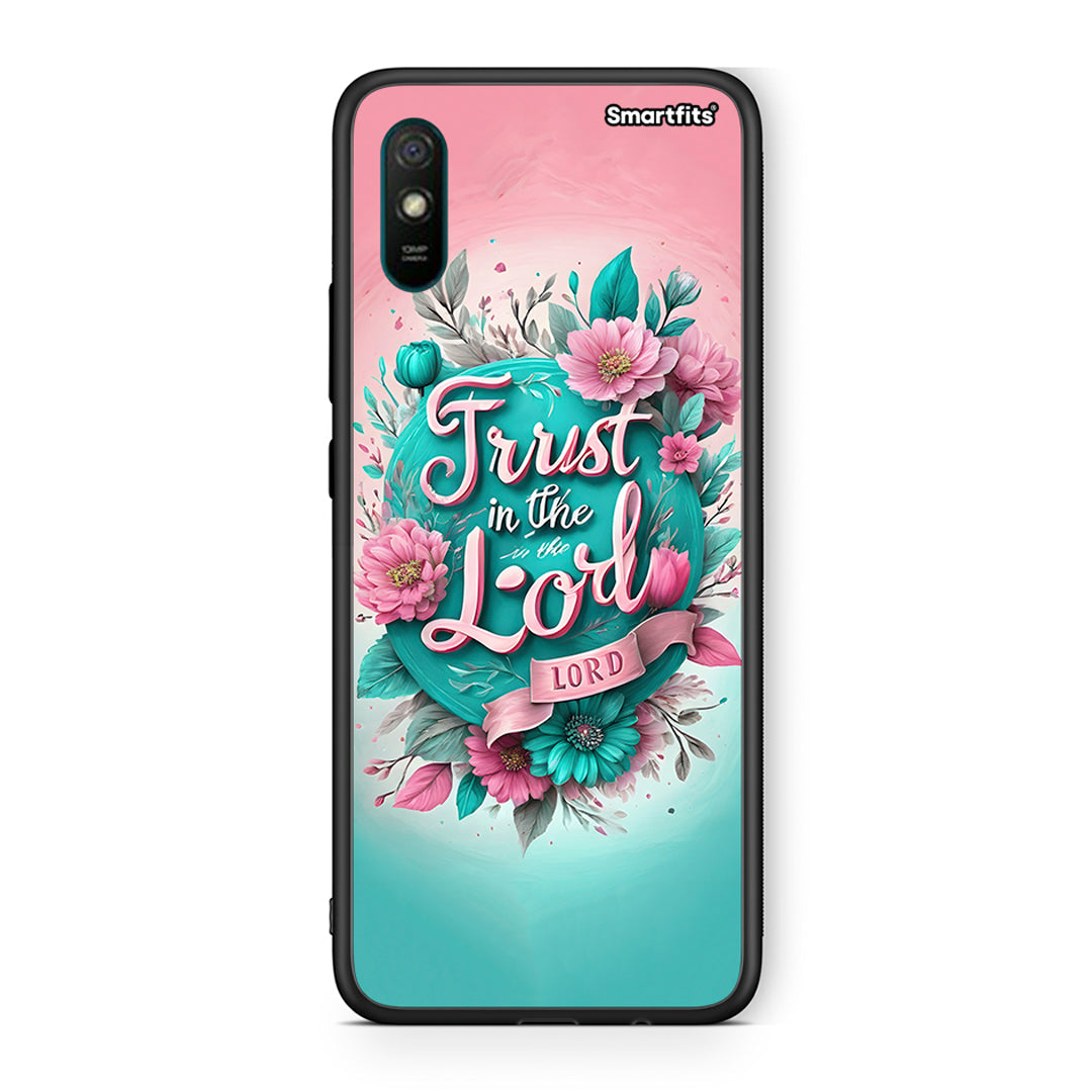 Xiaomi Redmi 9A Lord Trust θήκη από τη Smartfits με σχέδιο στο πίσω μέρος και μαύρο περίβλημα | Smartphone case with colorful back and black bezels by Smartfits