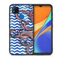 Thumbnail for Θήκη Xiaomi Redmi 9C Chevron Devilfish από τη Smartfits με σχέδιο στο πίσω μέρος και μαύρο περίβλημα | Xiaomi Redmi 9C Chevron Devilfish case with colorful back and black bezels