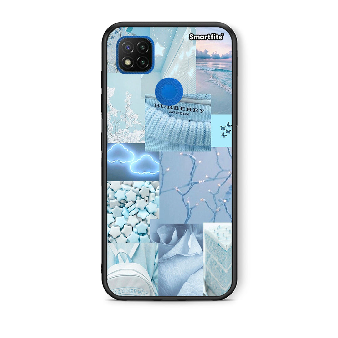 Θήκη Xiaomi Redmi 9C Ciel Aesthetic Collage από τη Smartfits με σχέδιο στο πίσω μέρος και μαύρο περίβλημα | Xiaomi Redmi 9C Ciel Aesthetic Collage case with colorful back and black bezels