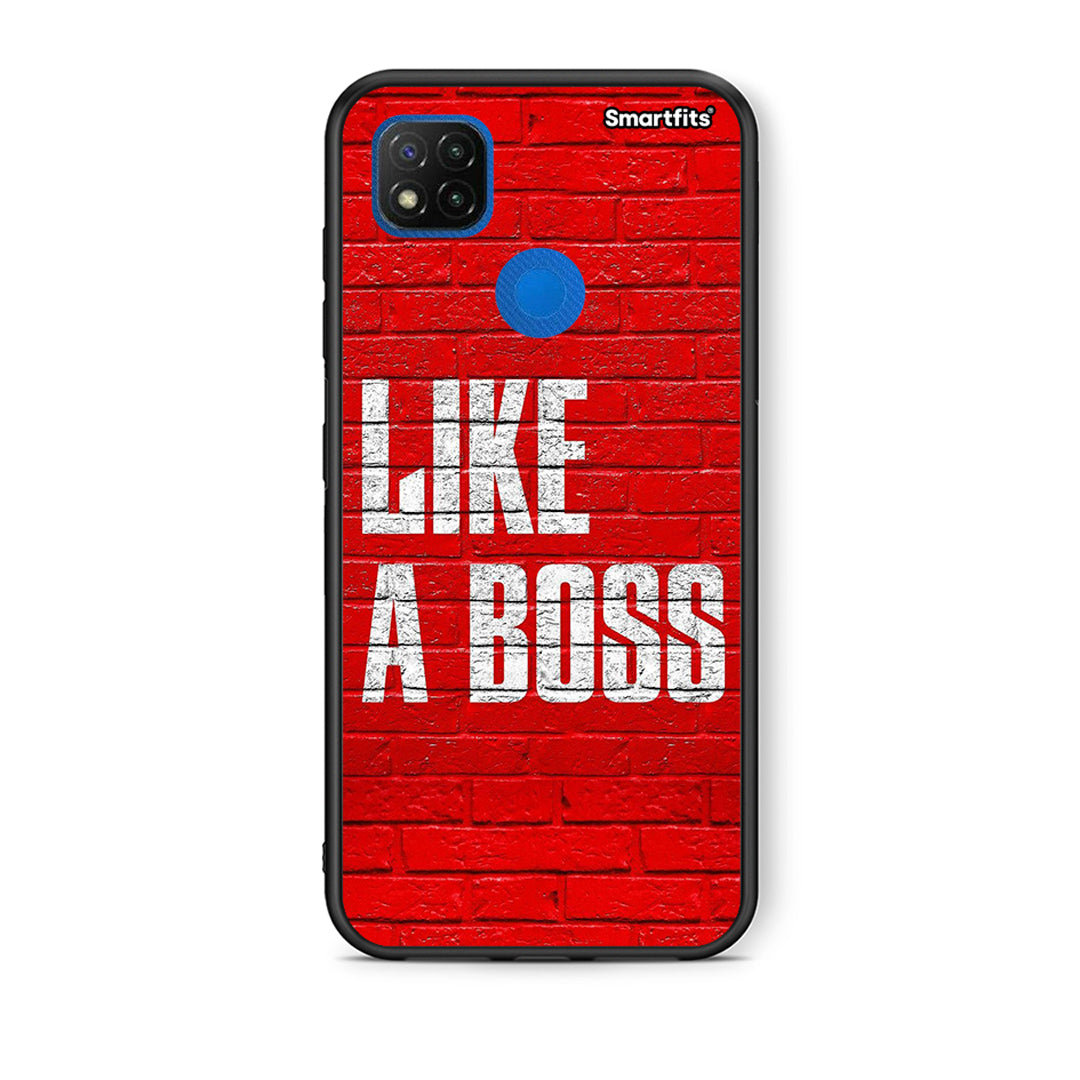 Θήκη Xiaomi Redmi 9C Like A Boss από τη Smartfits με σχέδιο στο πίσω μέρος και μαύρο περίβλημα | Xiaomi Redmi 9C Like A Boss case with colorful back and black bezels