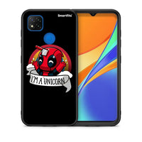 Thumbnail for Θήκη Xiaomi Redmi 9C Unicorn Deadpool από τη Smartfits με σχέδιο στο πίσω μέρος και μαύρο περίβλημα | Xiaomi Redmi 9C Unicorn Deadpool case with colorful back and black bezels