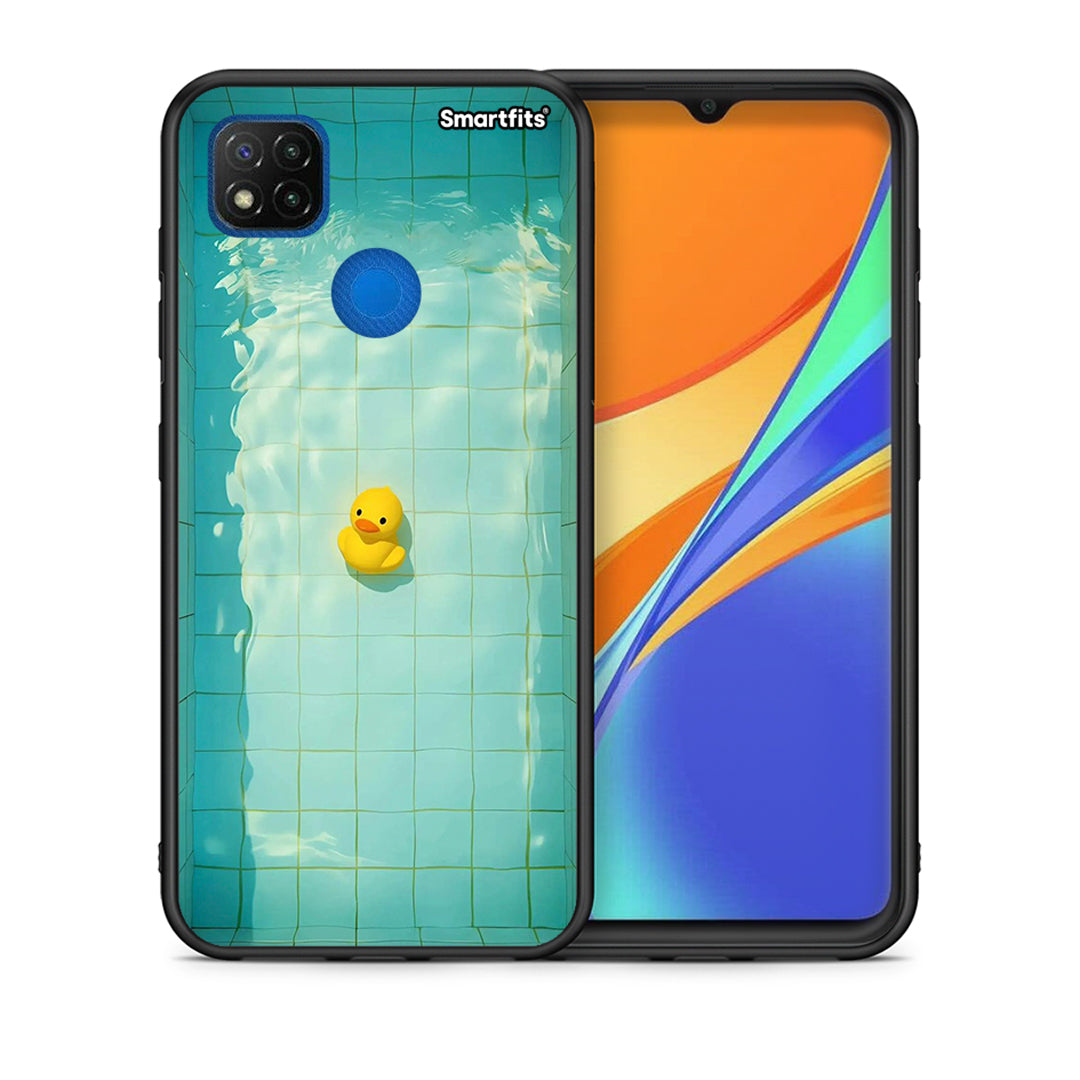 Θήκη Xiaomi Redmi 9C Yellow Duck από τη Smartfits με σχέδιο στο πίσω μέρος και μαύρο περίβλημα | Xiaomi Redmi 9C Yellow Duck case with colorful back and black bezels