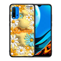 Thumbnail for Θήκη Xiaomi Redmi 9T Bubble Daisies από τη Smartfits με σχέδιο στο πίσω μέρος και μαύρο περίβλημα | Xiaomi Redmi 9T Bubble Daisies case with colorful back and black bezels