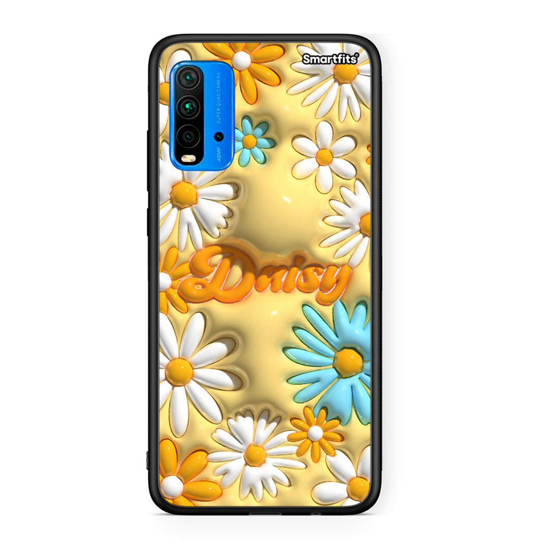 Xiaomi Poco M3 Bubble Daisies θήκη από τη Smartfits με σχέδιο στο πίσω μέρος και μαύρο περίβλημα | Smartphone case with colorful back and black bezels by Smartfits