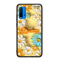 Thumbnail for Xiaomi Redmi 9T Bubble Daisies θήκη από τη Smartfits με σχέδιο στο πίσω μέρος και μαύρο περίβλημα | Smartphone case with colorful back and black bezels by Smartfits