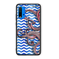 Thumbnail for Xiaomi Redmi 9T Chevron Devilfish θήκη από τη Smartfits με σχέδιο στο πίσω μέρος και μαύρο περίβλημα | Smartphone case with colorful back and black bezels by Smartfits