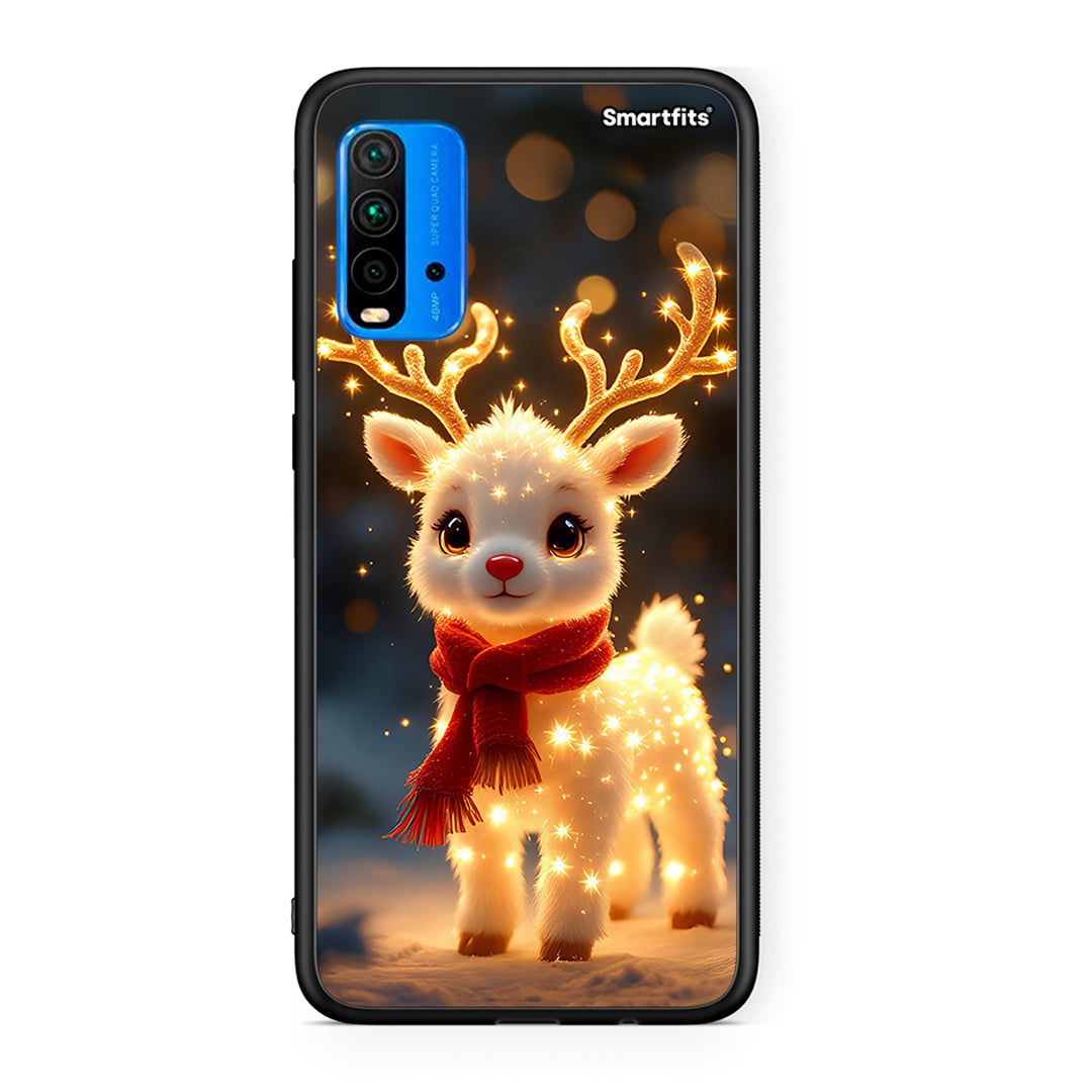 Xiaomi Poco M3 Christmas Cutie θήκη από τη Smartfits με σχέδιο στο πίσω μέρος και μαύρο περίβλημα | Smartphone case with colorful back and black bezels by Smartfits