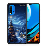 Thumbnail for Θήκη Xiaomi Poco M3 Christmas Scenery από τη Smartfits με σχέδιο στο πίσω μέρος και μαύρο περίβλημα | Xiaomi Poco M3 Christmas Scenery case with colorful back and black bezels