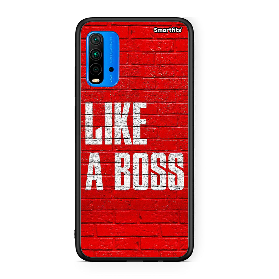 Xiaomi Poco M3 Like A Boss θήκη από τη Smartfits με σχέδιο στο πίσω μέρος και μαύρο περίβλημα | Smartphone case with colorful back and black bezels by Smartfits