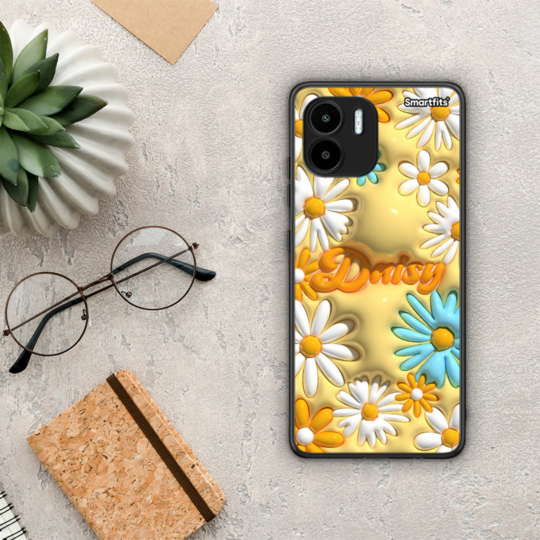 Θήκη Xiaomi Redmi A1 / A2 Bubble Daisies από τη Smartfits με σχέδιο στο πίσω μέρος και μαύρο περίβλημα | Xiaomi Redmi A1 / A2 Bubble Daisies Case with Colorful Back and Black Bezels