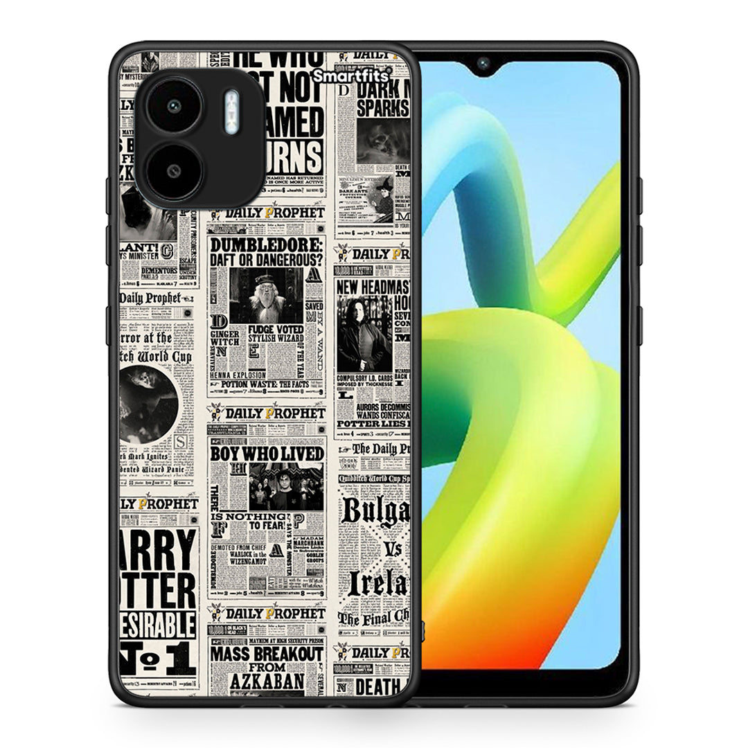 Θήκη Xiaomi Redmi A1 / A2 Harry Paper από τη Smartfits με σχέδιο στο πίσω μέρος και μαύρο περίβλημα | Xiaomi Redmi A1 / A2 Harry Paper Case with Colorful Back and Black Bezels