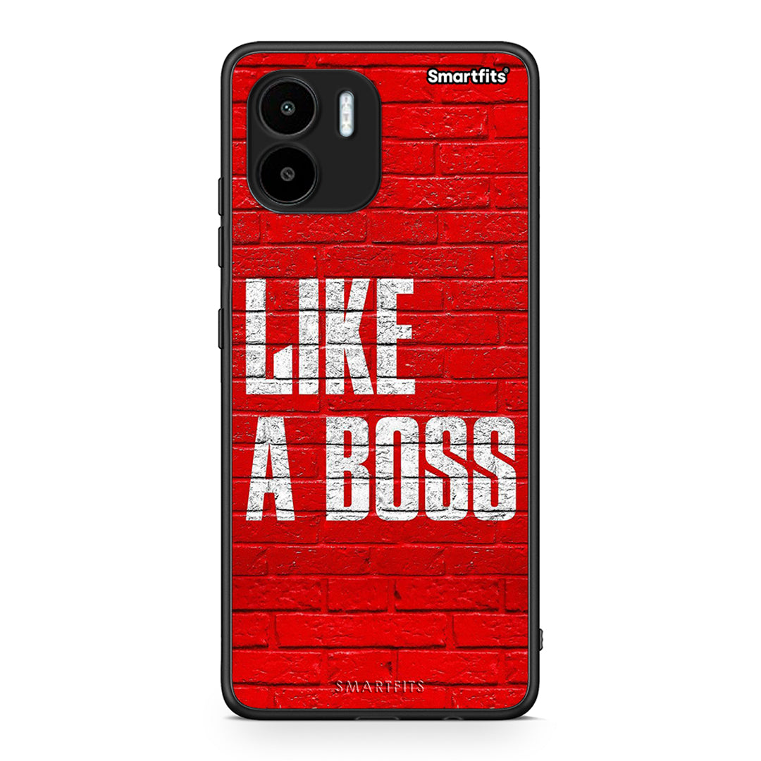 Θήκη Xiaomi Redmi A1 / A2 Like A Boss από τη Smartfits με σχέδιο στο πίσω μέρος και μαύρο περίβλημα | Xiaomi Redmi A1 / A2 Like A Boss Case with Colorful Back and Black Bezels