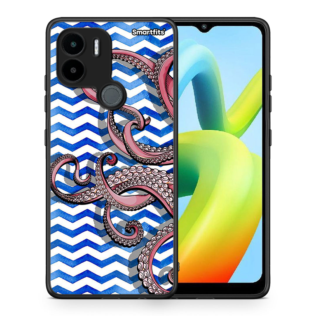 Θήκη Xiaomi Redmi A1+ / A2+ Chevron Devilfish από τη Smartfits με σχέδιο στο πίσω μέρος και μαύρο περίβλημα | Xiaomi Redmi A1+ / A2+ Chevron Devilfish Case with Colorful Back and Black Bezels