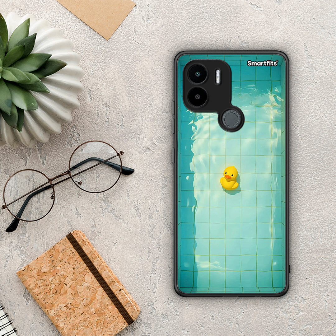 Θήκη Xiaomi Redmi A1+ / A2+ Yellow Duck από τη Smartfits με σχέδιο στο πίσω μέρος και μαύρο περίβλημα | Xiaomi Redmi A1+ / A2+ Yellow Duck Case with Colorful Back and Black Bezels