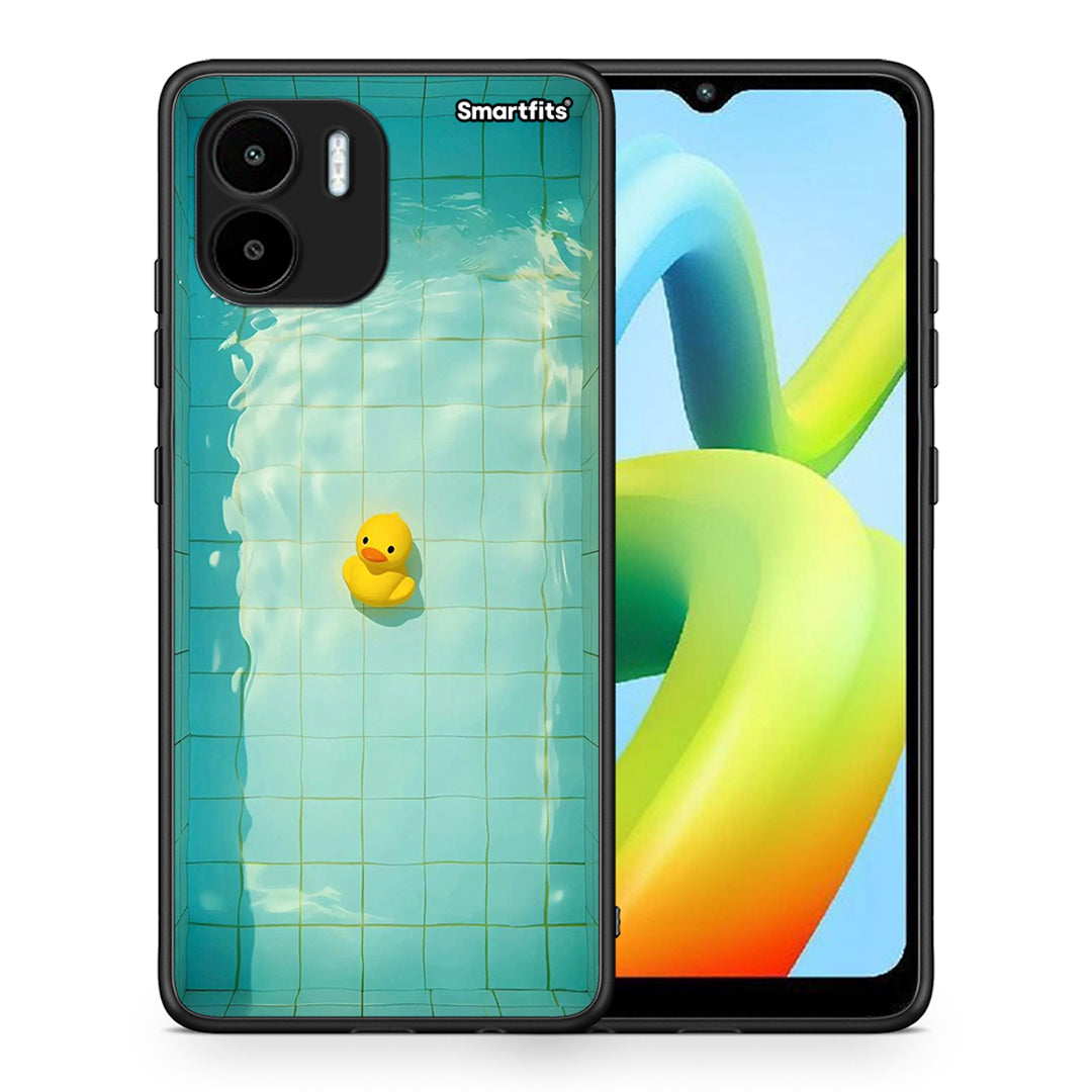 Θήκη Xiaomi Redmi A1 / A2 Yellow Duck από τη Smartfits με σχέδιο στο πίσω μέρος και μαύρο περίβλημα | Xiaomi Redmi A1 / A2 Yellow Duck Case with Colorful Back and Black Bezels