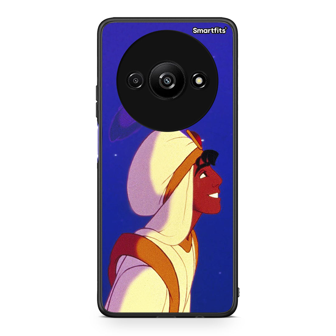 Xiaomi Redmi A3 Alladin And Jasmine Love 1 θήκη από τη Smartfits με σχέδιο στο πίσω μέρος και μαύρο περίβλημα | Smartphone case with colorful back and black bezels by Smartfits