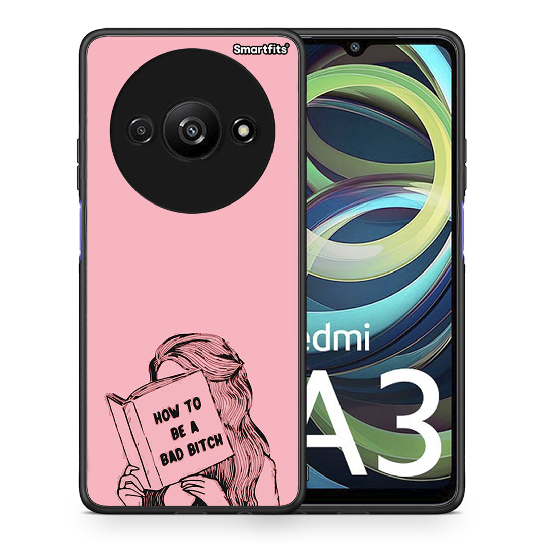 Θήκη Xiaomi Redmi A3 Bad Bitch από τη Smartfits με σχέδιο στο πίσω μέρος και μαύρο περίβλημα | Xiaomi Redmi A3 Bad Bitch case with colorful back and black bezels