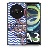 Thumbnail for Θήκη Xiaomi Redmi A3 Chevron Devilfish από τη Smartfits με σχέδιο στο πίσω μέρος και μαύρο περίβλημα | Xiaomi Redmi A3 Chevron Devilfish case with colorful back and black bezels