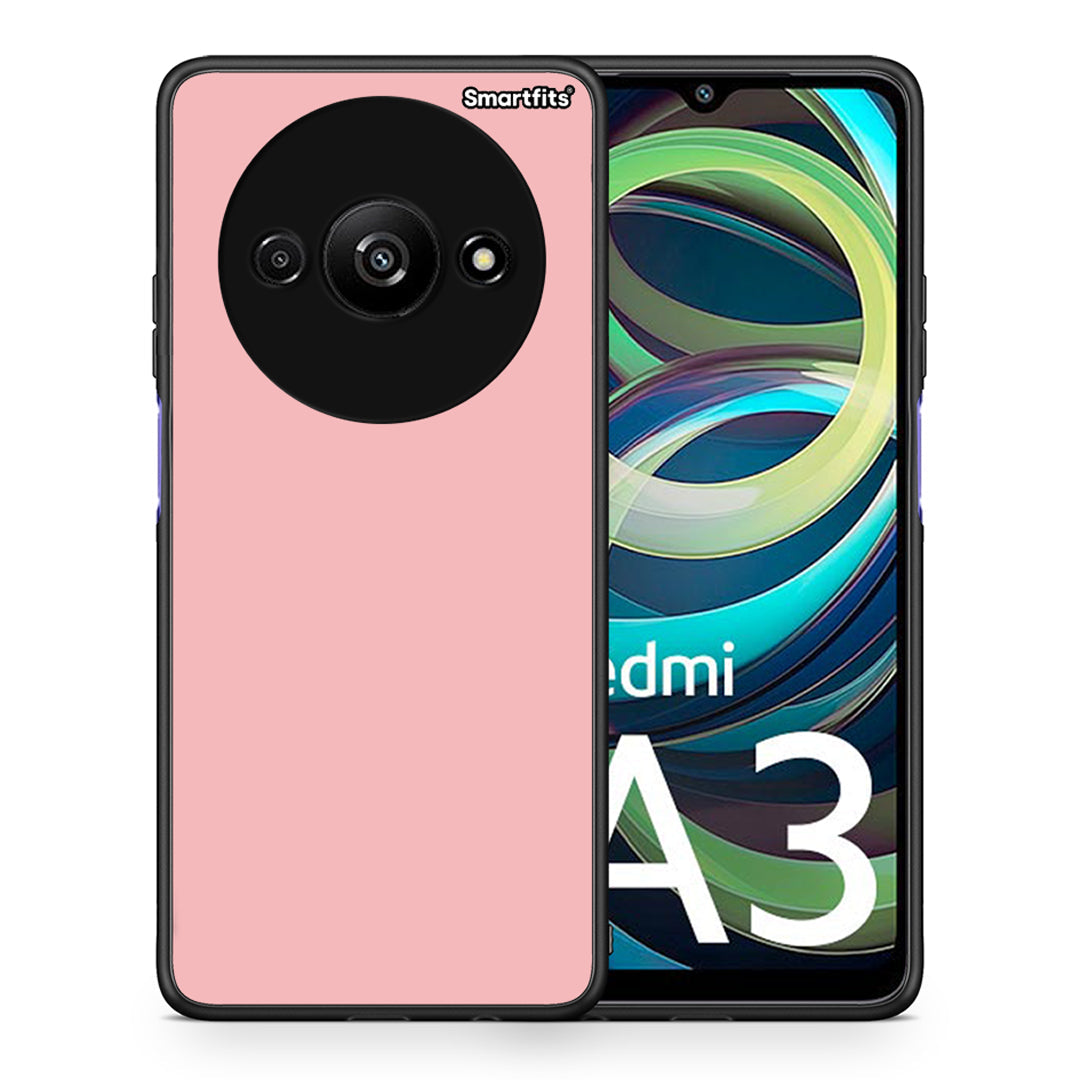 Θήκη Xiaomi Redmi A3 Nude Color από τη Smartfits με σχέδιο στο πίσω μέρος και μαύρο περίβλημα | Xiaomi Redmi A3 Nude Color case with colorful back and black bezels