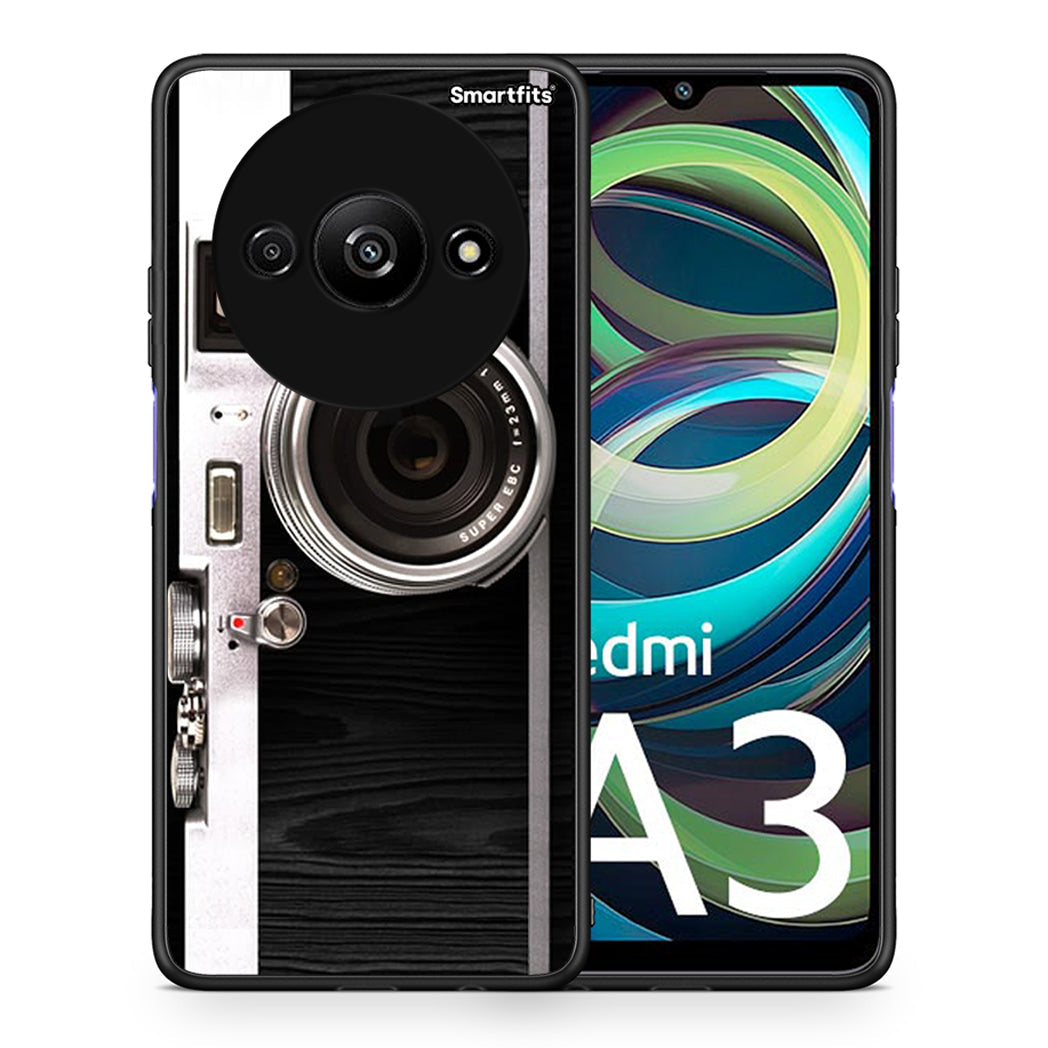 Θήκη Xiaomi Redmi A3 Emily In Paris από τη Smartfits με σχέδιο στο πίσω μέρος και μαύρο περίβλημα | Xiaomi Redmi A3 Emily In Paris case with colorful back and black bezels