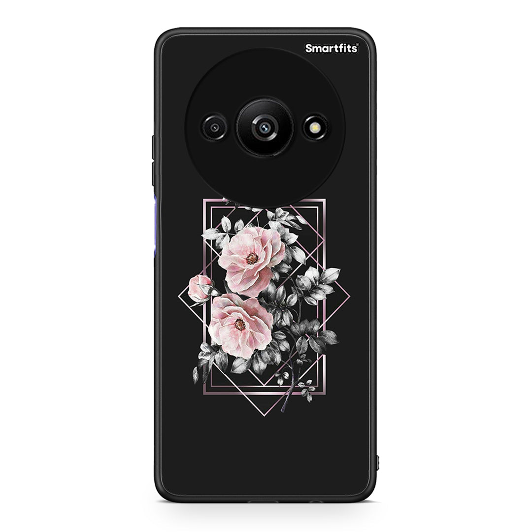 4 - Xiaomi Redmi A3 Frame Flower case, cover, bumper